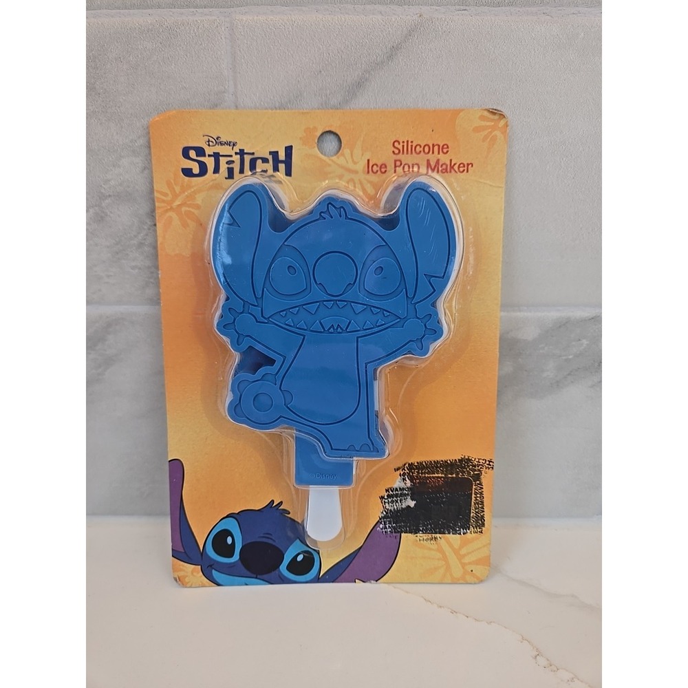 Disney Stitch Silicone Ice Pop Maker Lilo& Stitch DIY Popsicle Mold Reusable